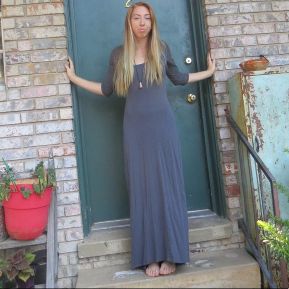 Long grey dress